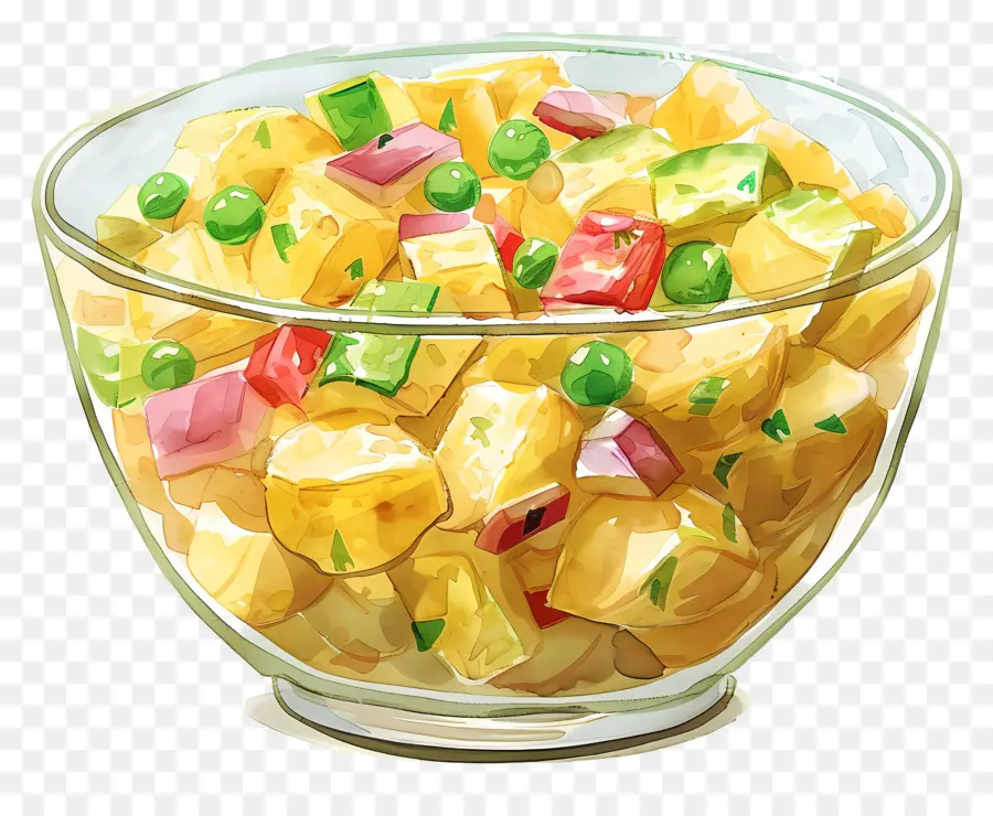 Salade De Pommes De Terre，Salade De Fruits PNG