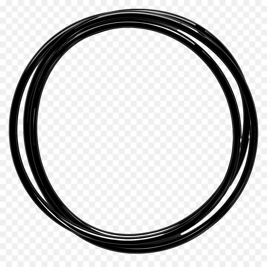 Cercle Noir，Incomplète Cercle PNG