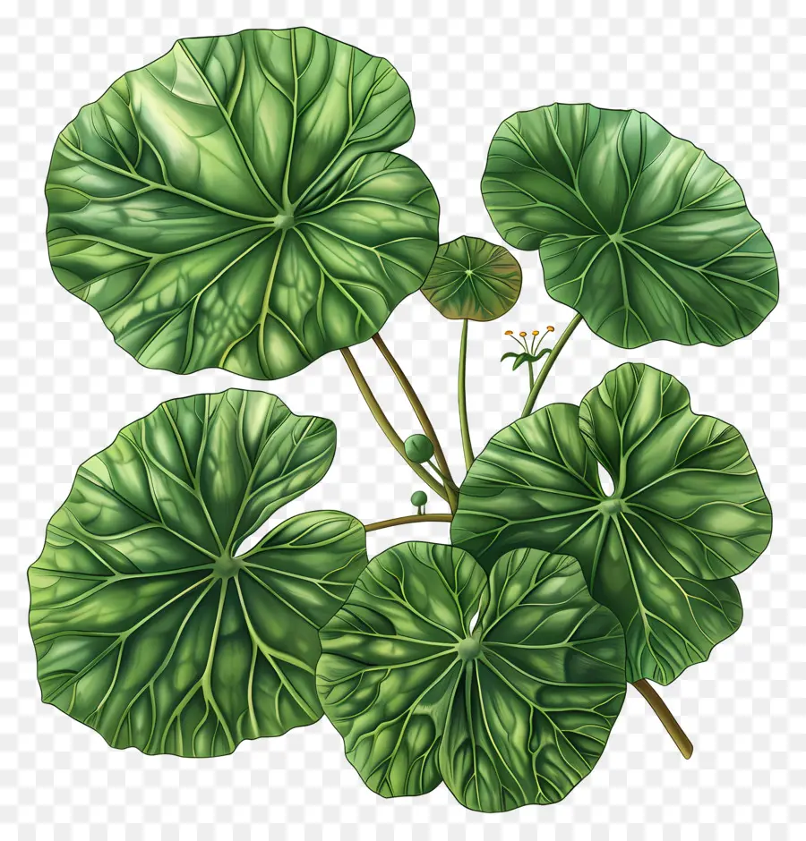 Feuille De Centella Asiatica，Feuilles Vertes PNG