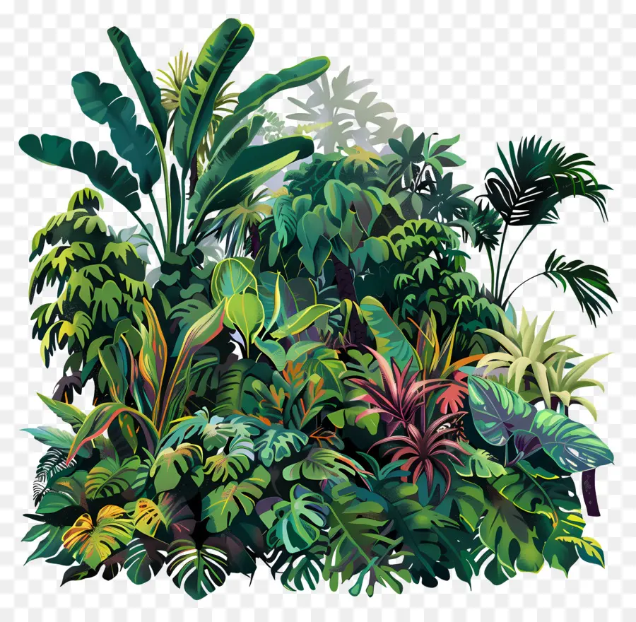 Végétation Luxuriante，Jungle PNG