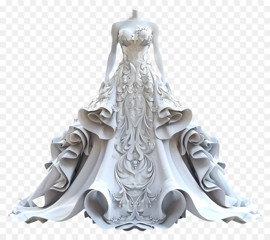 Robe De Mariée，Robe Blanche PNG