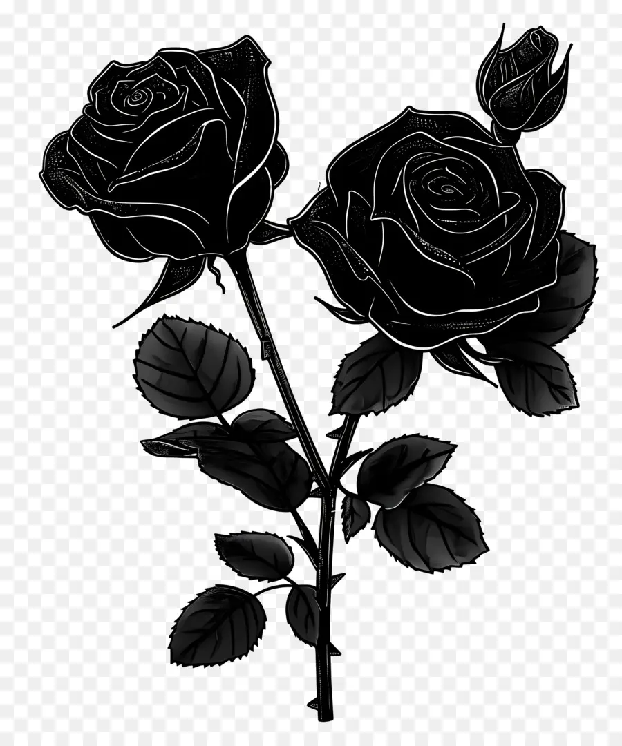 Roses Noires，Roses PNG