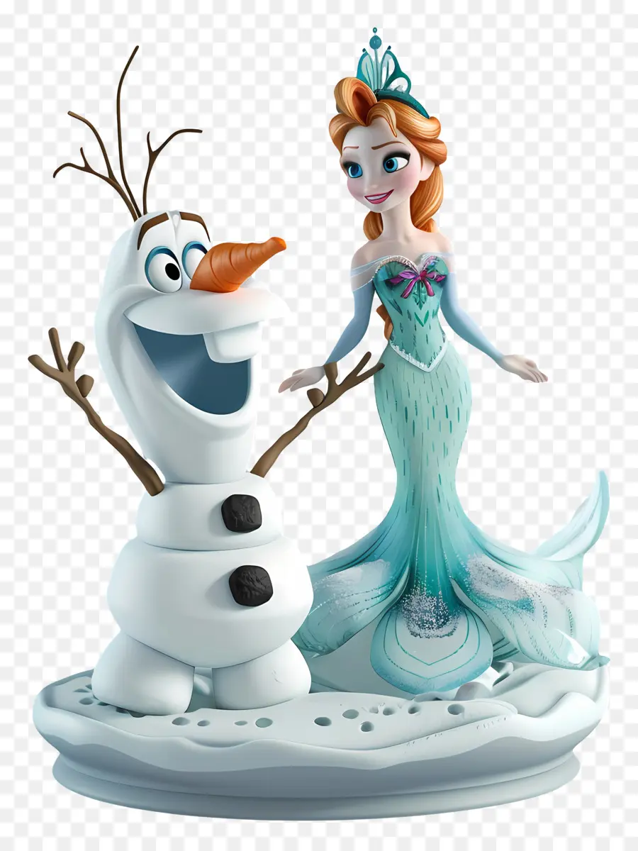 Congelés Olaf，Elsa PNG