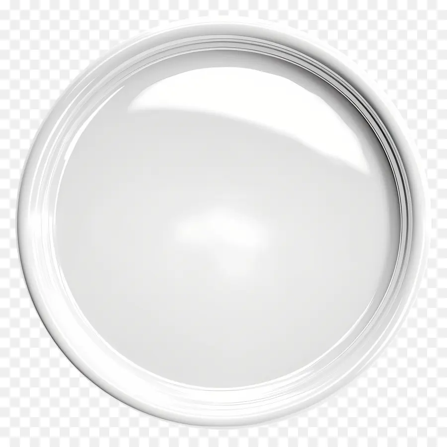 Cercle Blanc，Assiette En Céramique Blanche PNG