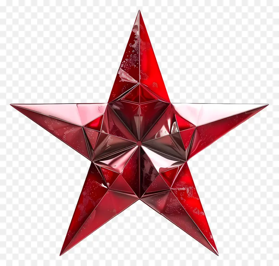 Le Red Star，Motif Géométrique PNG