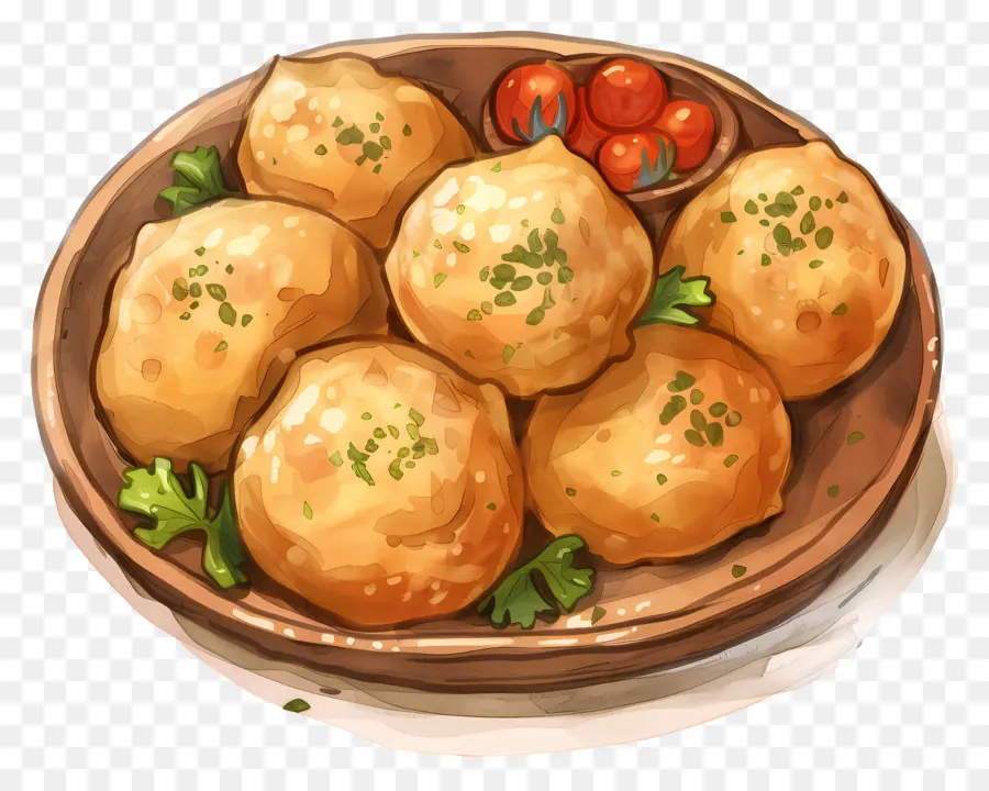 Panipuri，Boulettes Frites PNG