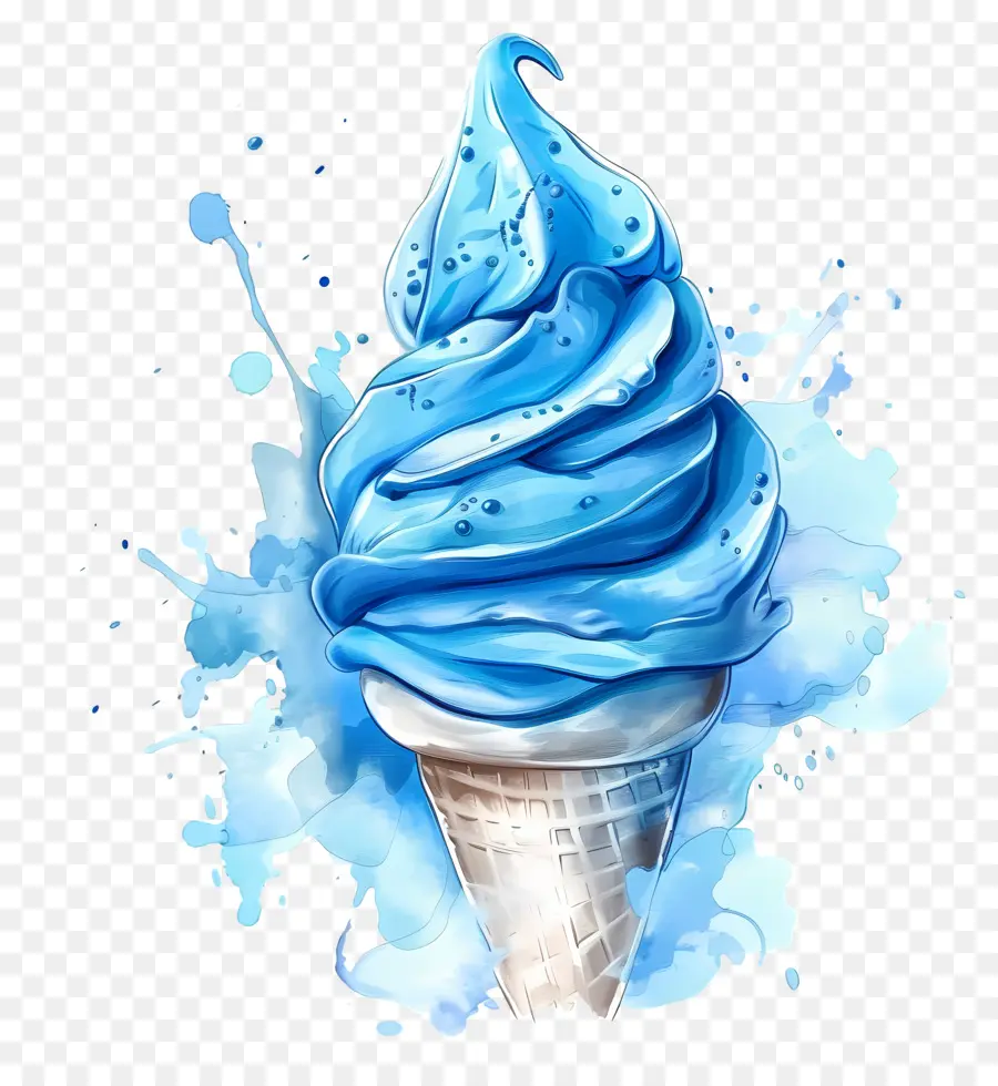 Glace Bleue，Cône PNG