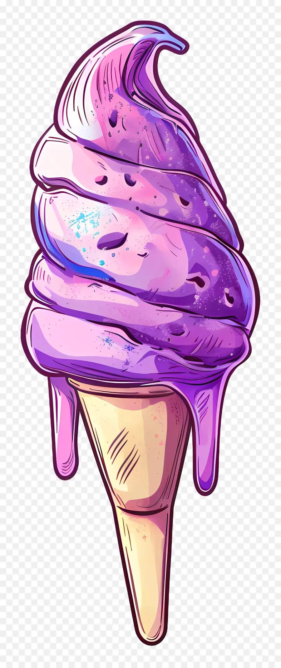 Stick Ice Cream，Violet PNG