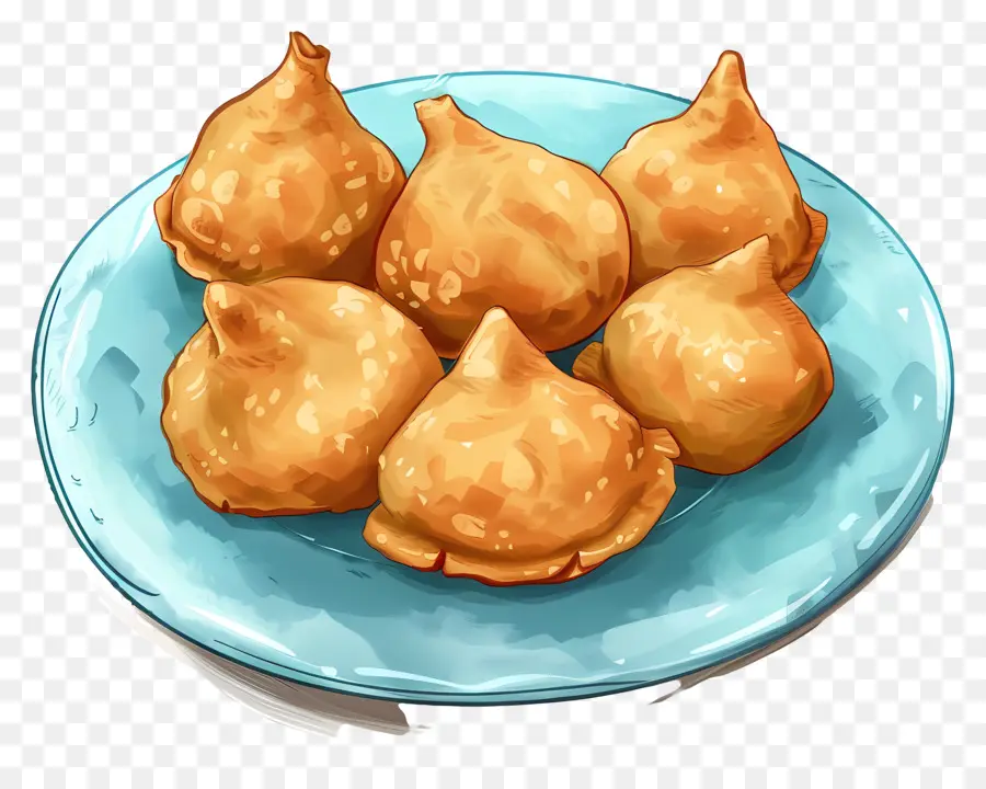 Panipuri，Raviolis Frits PNG