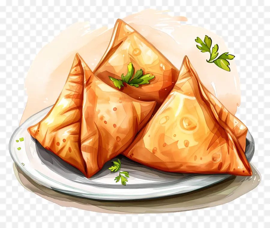 Samosa Food，Samosas PNG