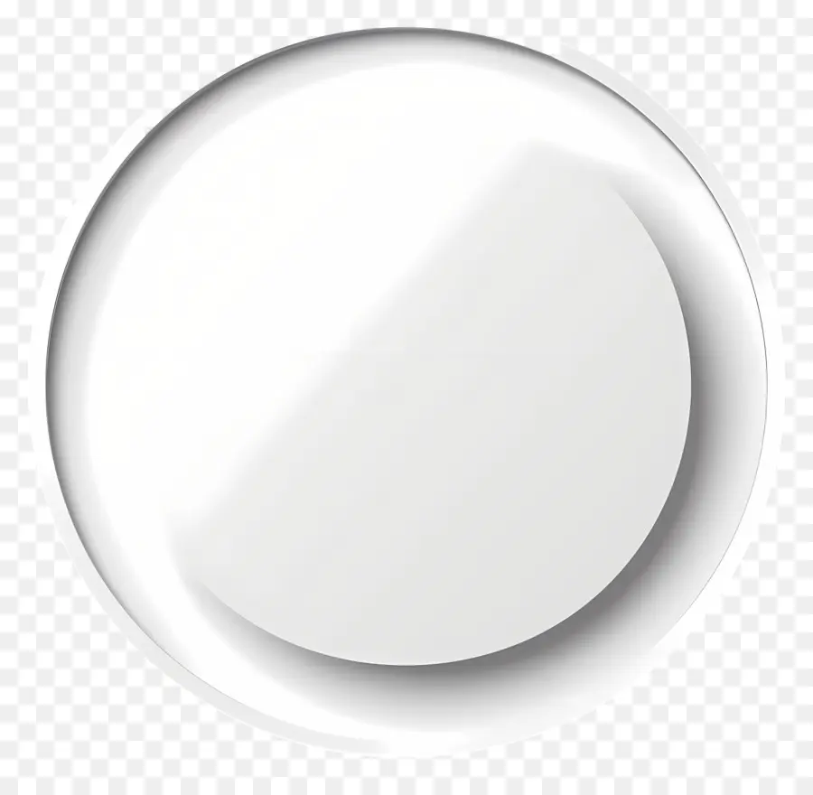 Cercle Blanc，Bouton Blanc PNG