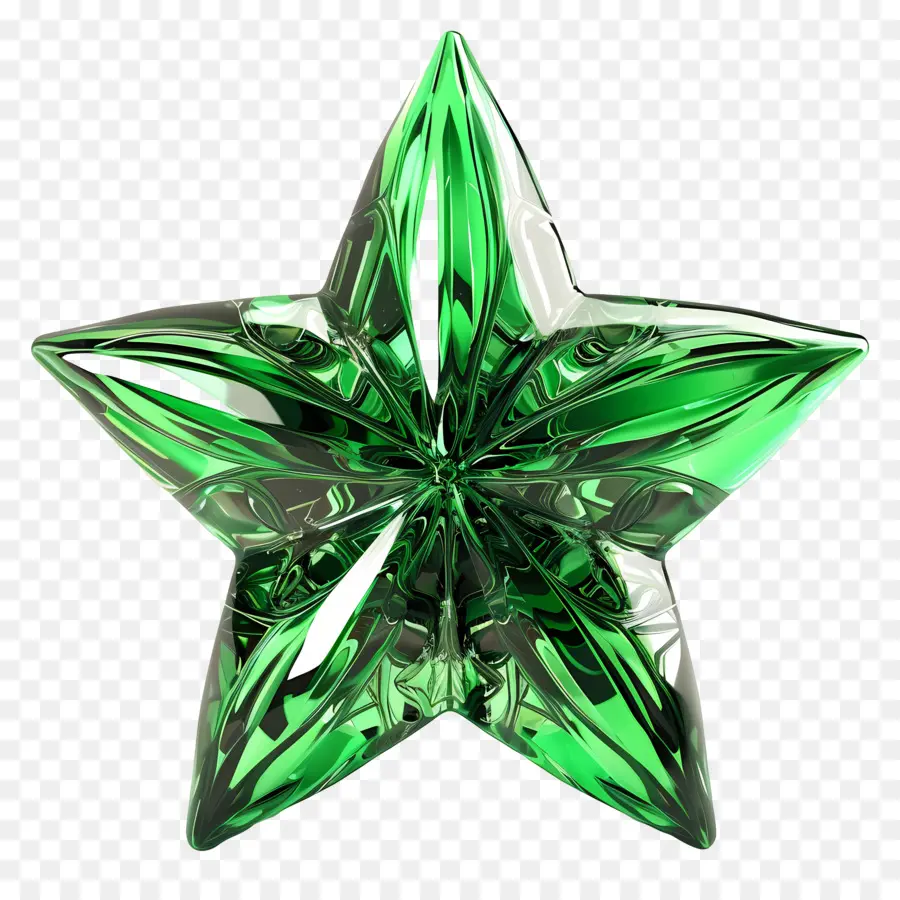 L'étoile Verte，Des Formes Géométriques PNG