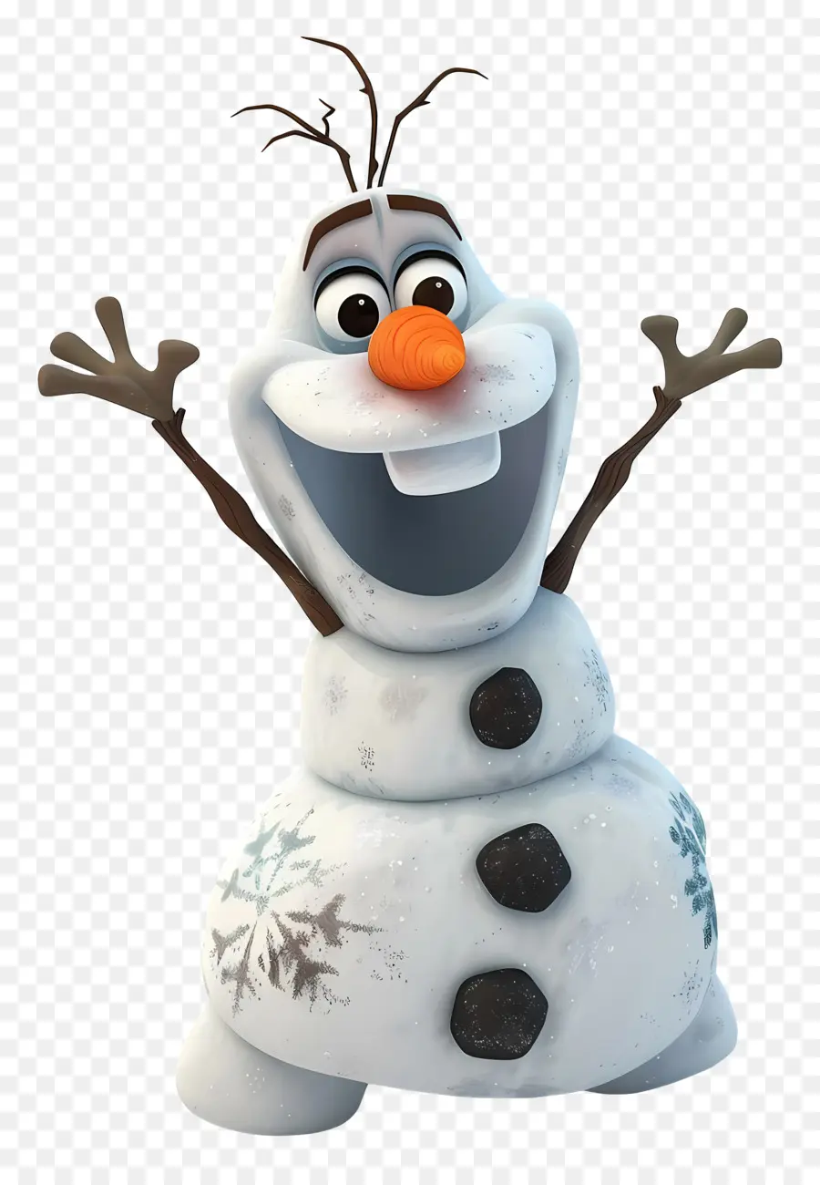 Congelés Olaf，Bonhomme De Neige PNG