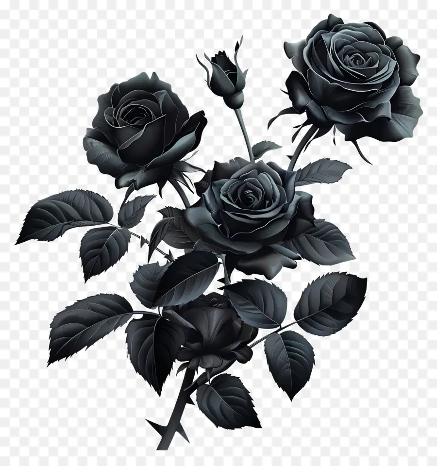 Roses Noires，Noir Rose PNG