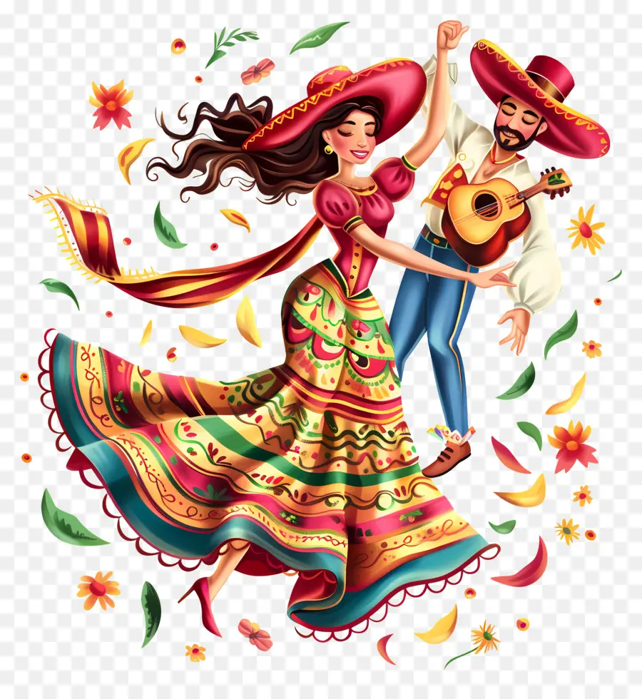 Cinco De Mayo，Danse Mexicaine Traditionnelle PNG