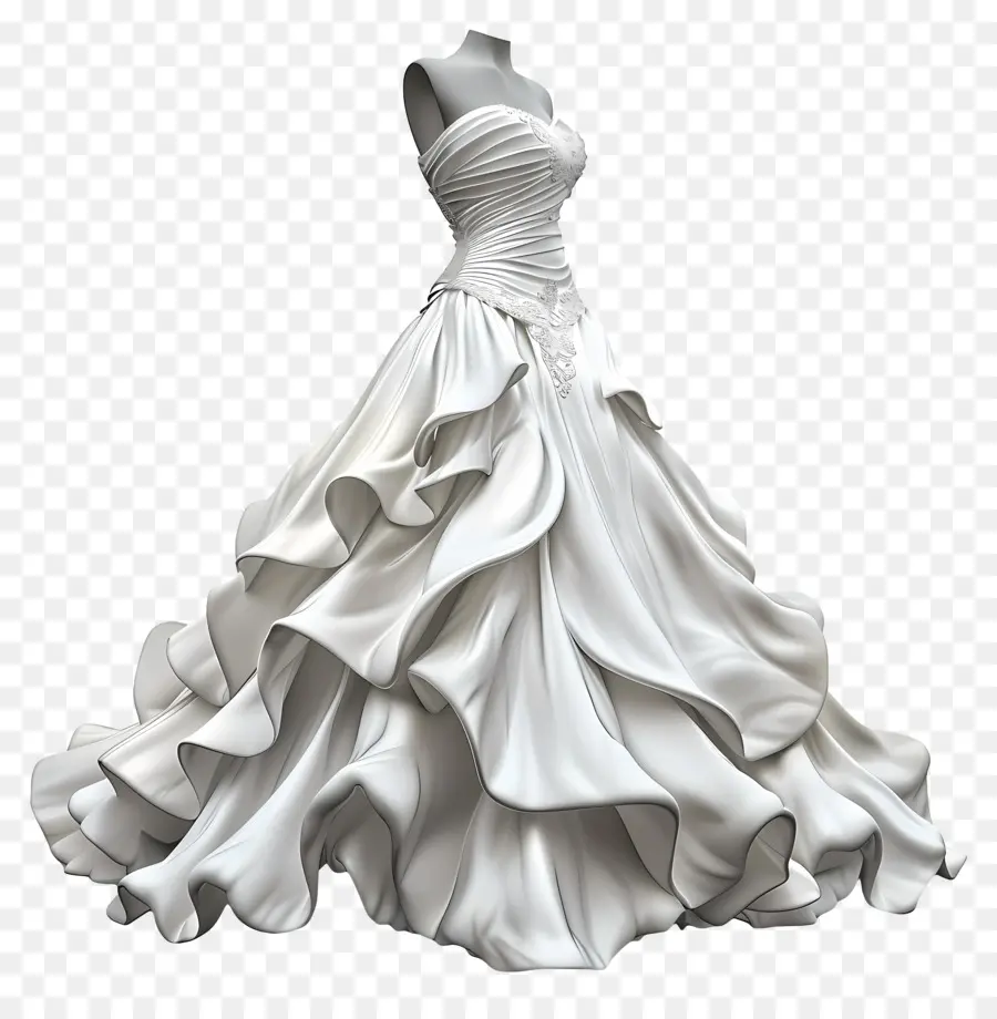 Robe De Mariée，Robe Blanche PNG