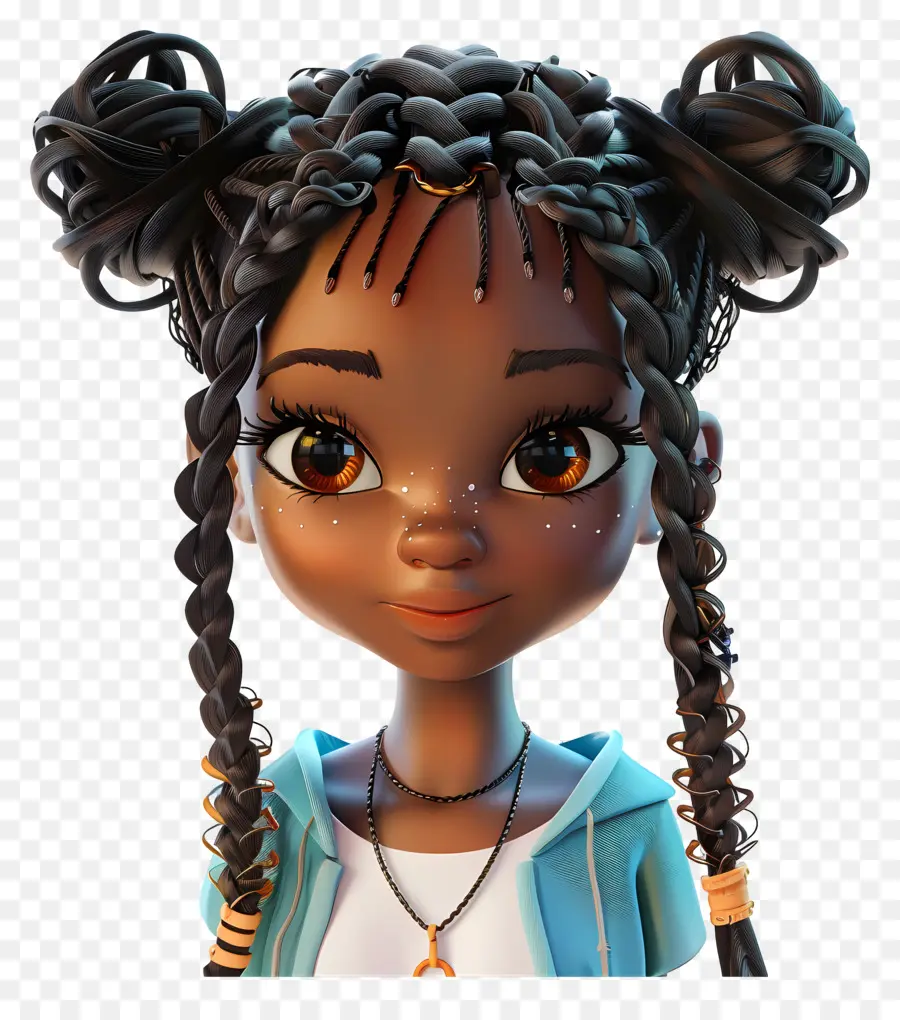 Black Girl Hairstyles Traids，Jeune Fille PNG