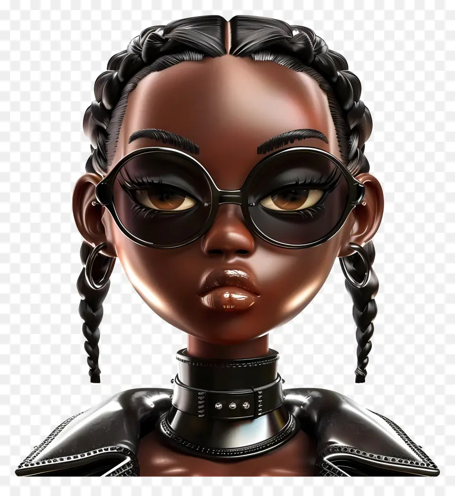 Fille De La Mode Noire，Femme Afro Américaine PNG