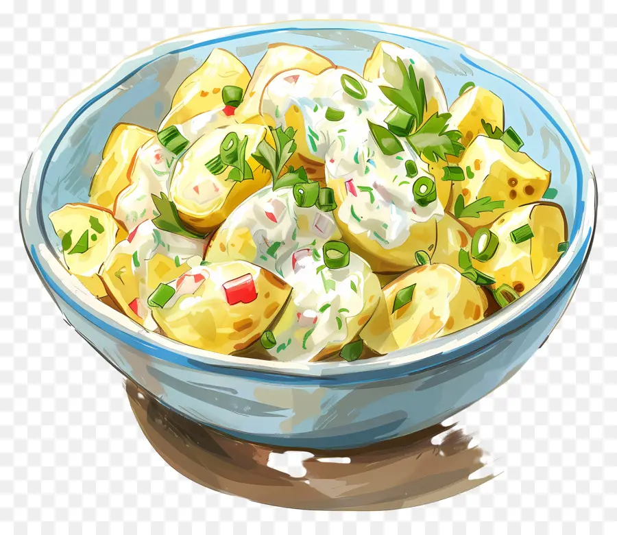 Salade De Pommes De Terre，Bol PNG