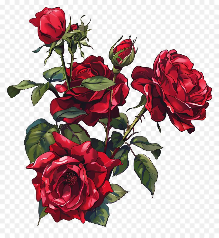 Roses Rouges，Les Roses Rouges PNG