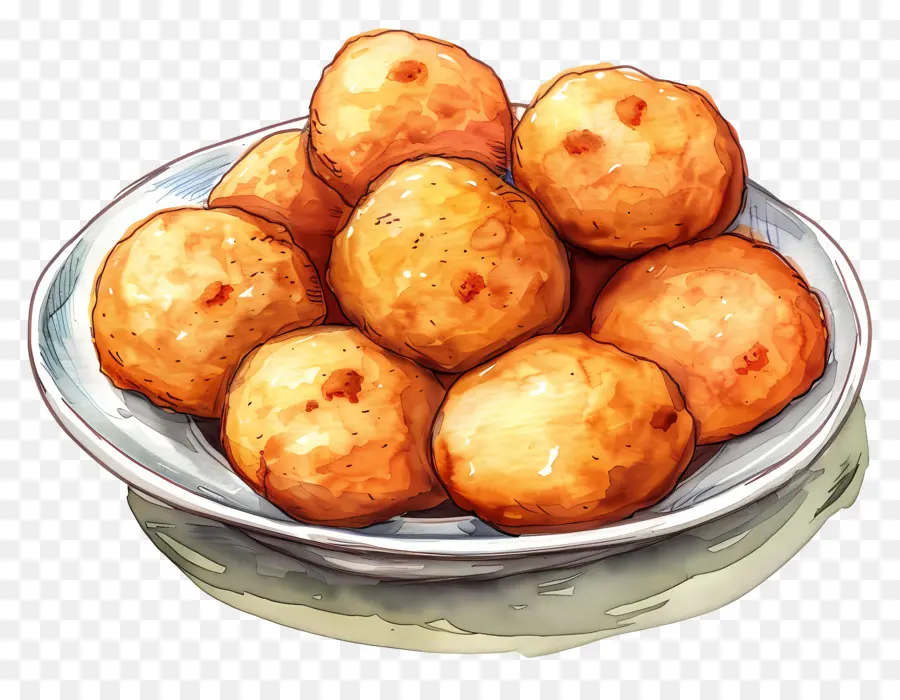 Batata Pistes，Boules De Pâte Frites PNG