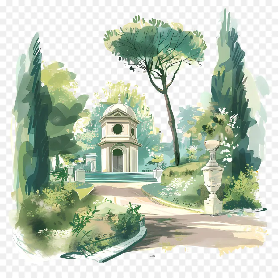 Villa Borghese，Jardin PNG