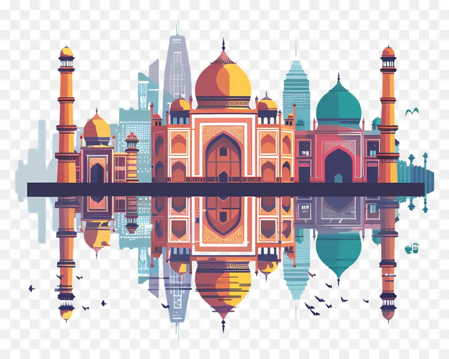 Delhi，Taj Mahal PNG
