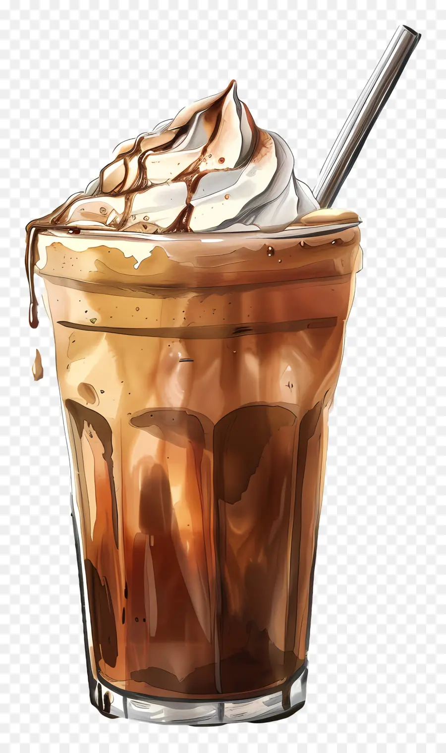 Café Froid，Milkshake Chocolat PNG