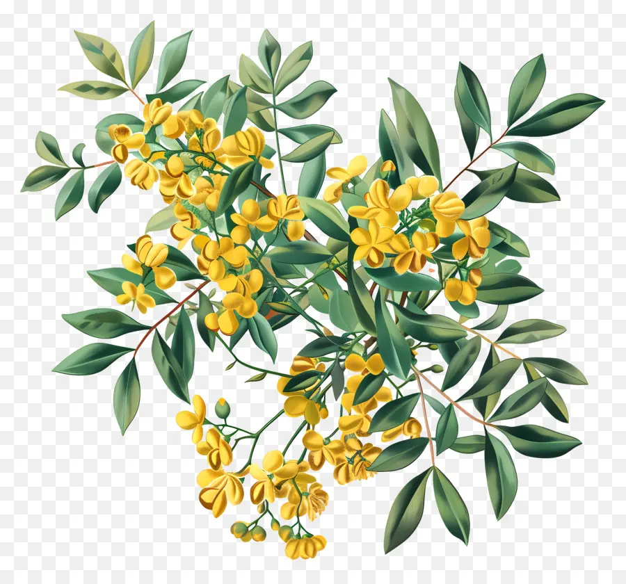 Acacia，Or Fleurs PNG