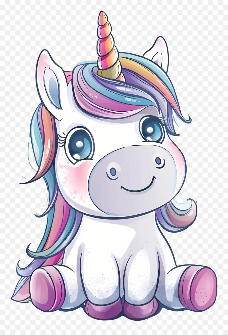 Kawaii Bébé Licorne，Licorne PNG