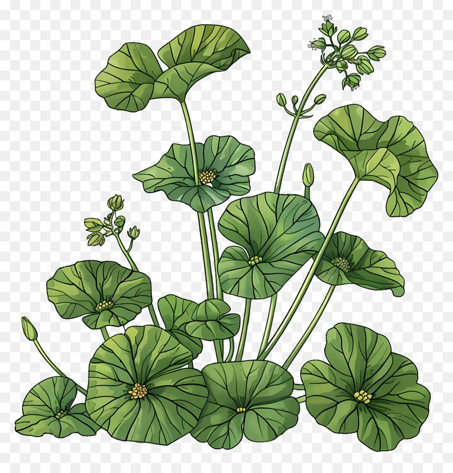 Centella Asiatique，Plantes Vertes PNG