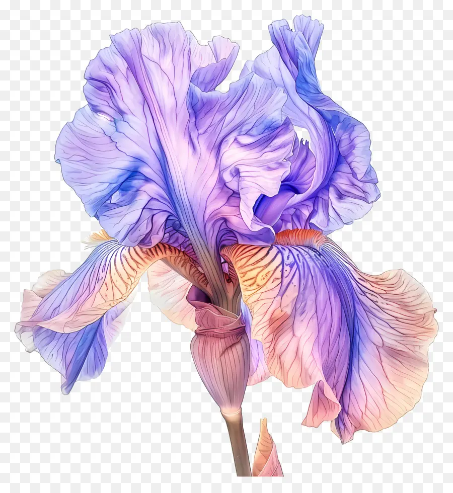 Fleur D'iris，Iris Violet PNG