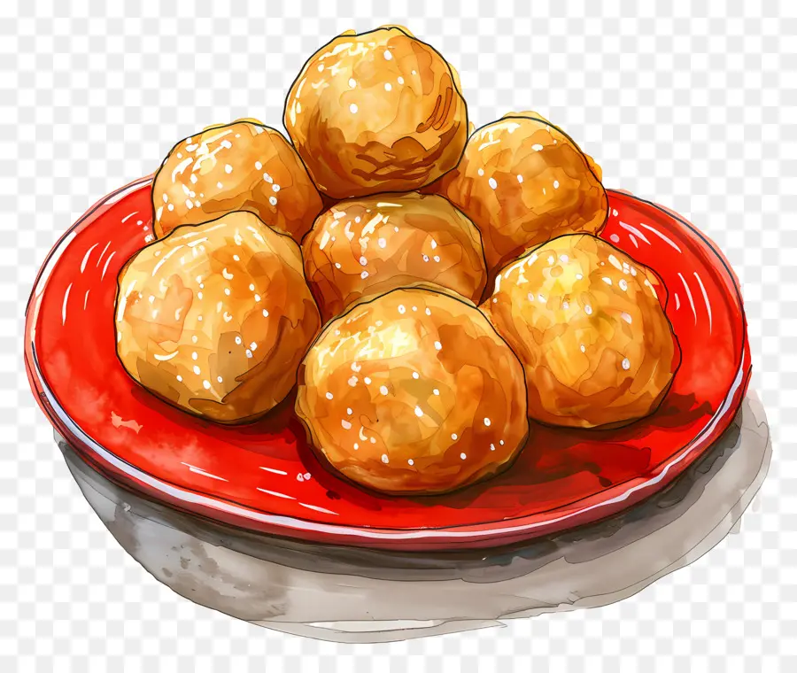 Panipuri，Pâtisseries Dorées PNG