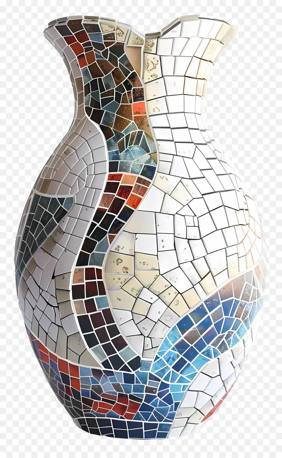 Vase En Mosaïque，Vase PNG