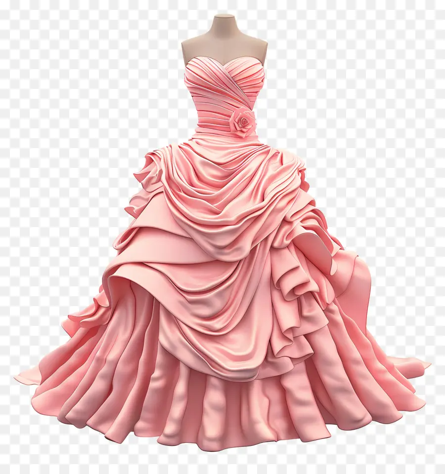 Robe De Mariée Chanel，Robe Rose PNG