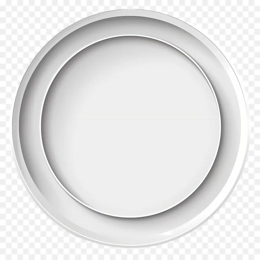 Cercle Blanc，Assiette Blanche PNG