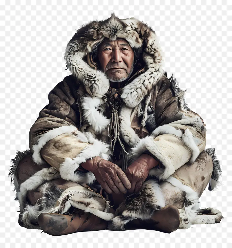 Inuit Homme，Personnes âgées PNG