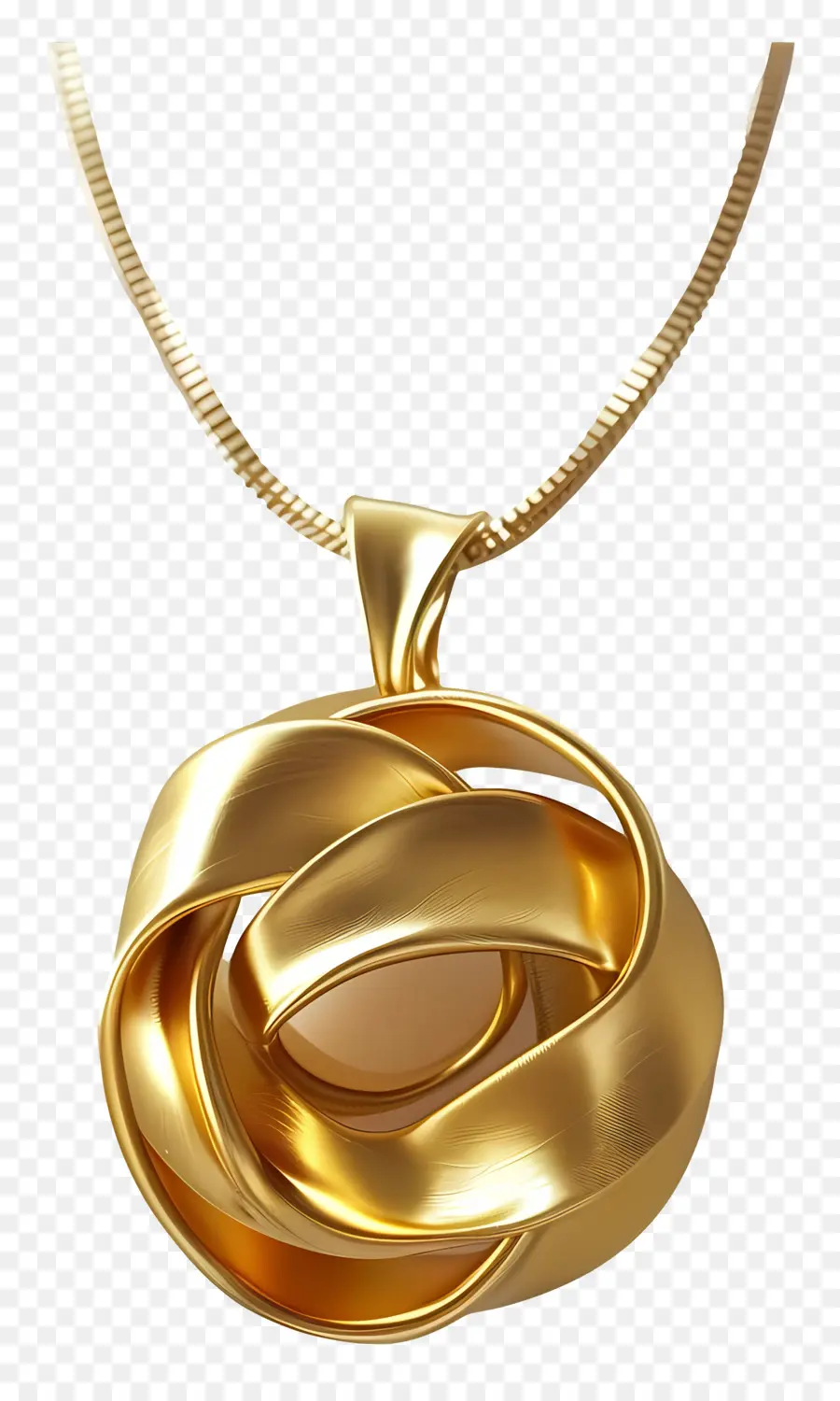 Pendentif En Or，Collier Doré PNG