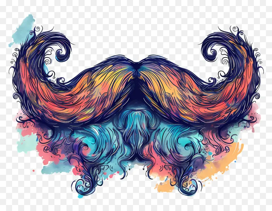 Moustache，L'art Abstrait PNG