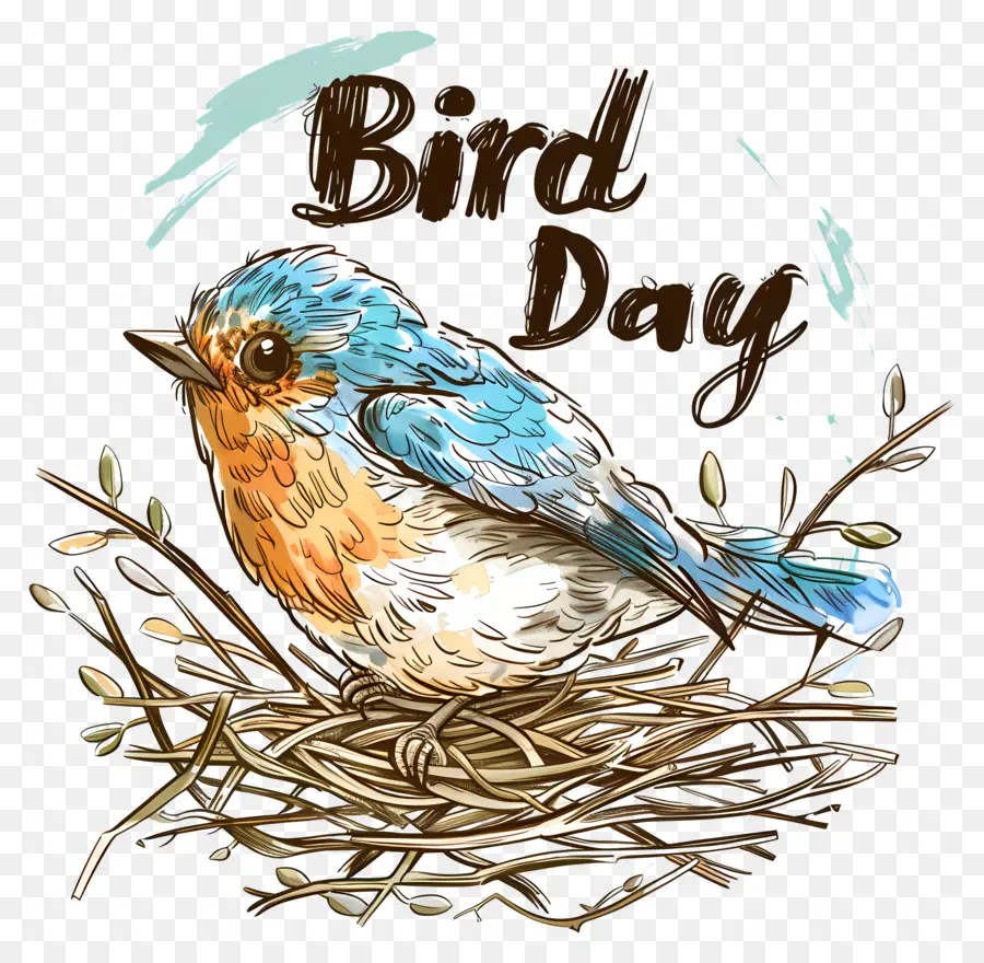 Oiseau Jour，L'oiseau Bleu PNG