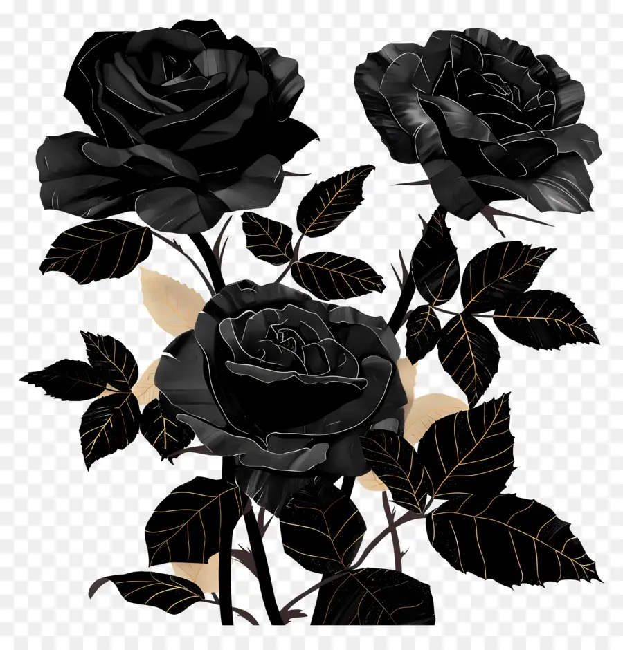 Roses Noires，Roses PNG