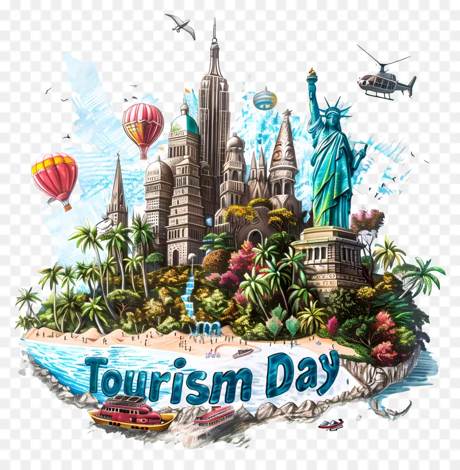Journée Du Tourisme，Paysage Urbain PNG