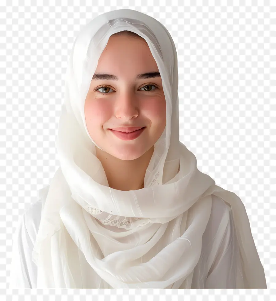 Hijab Blanc，Hijab PNG