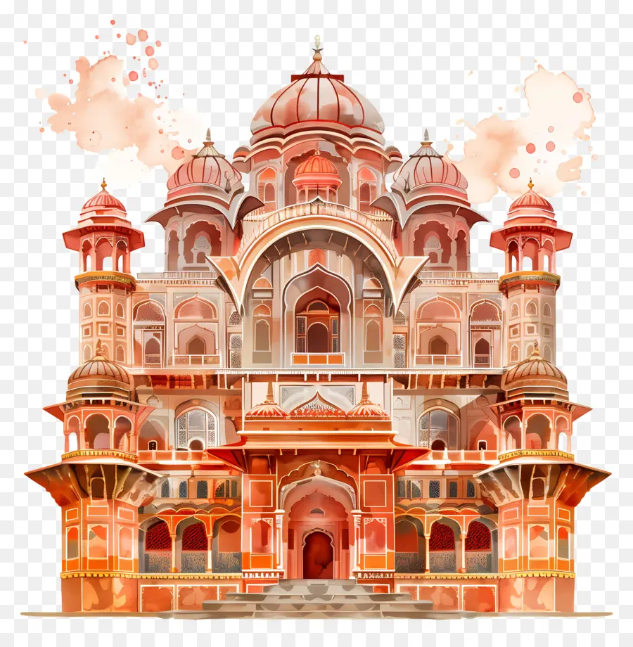 Palais De Jaipur，Architecture Indienne PNG