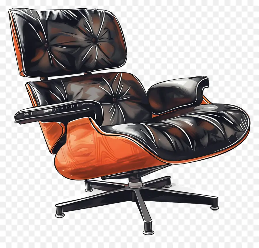Chaise Lounge Eames，Fauteuil Moderniste PNG