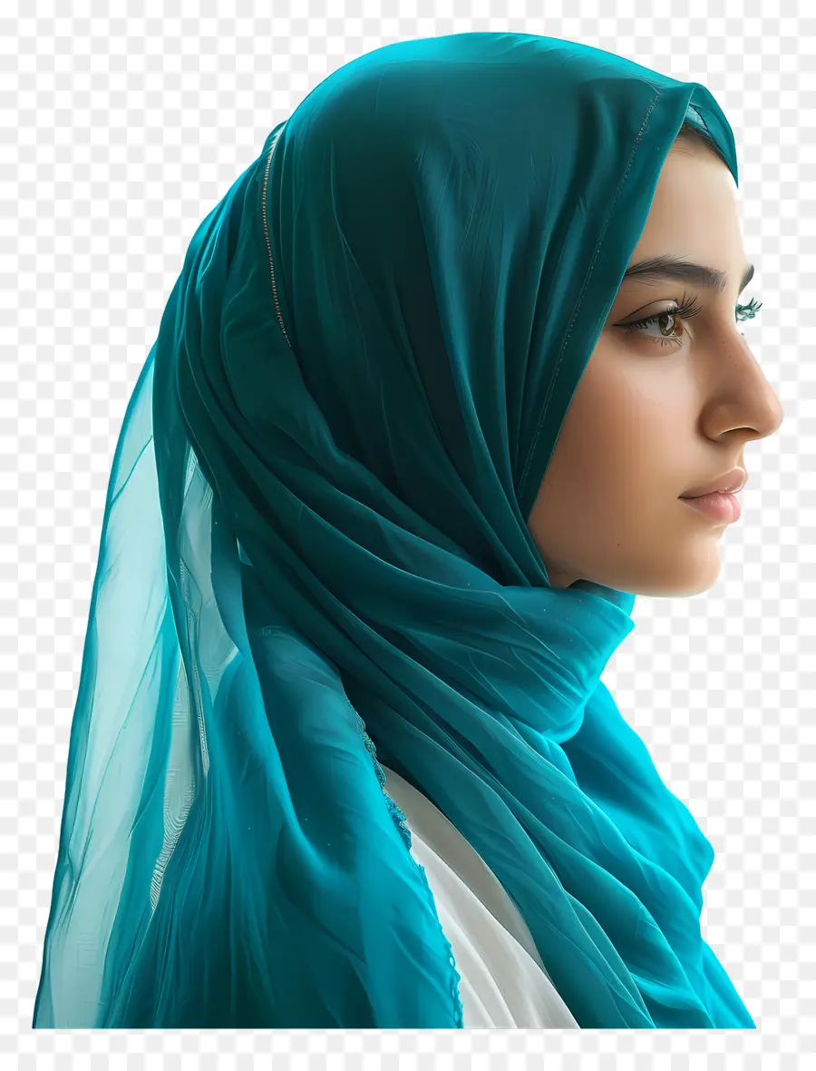 Hijab Sarcelle，Hijab PNG