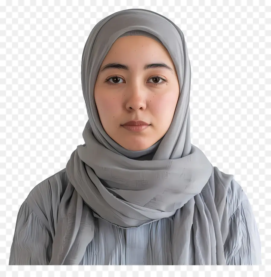 Portrait Femme Hijab，Femme Musulmane PNG