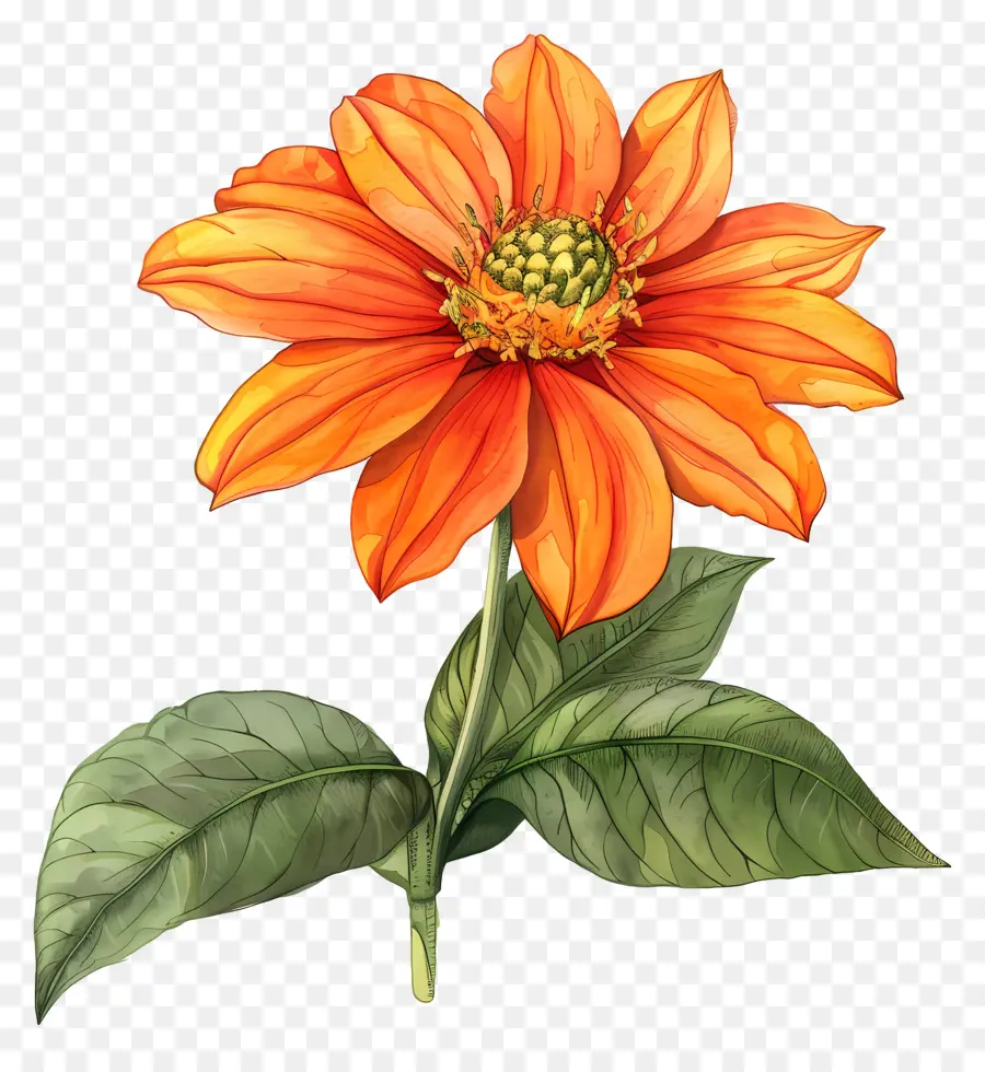 Fleur De Tithonia，La Fleur D'oranger PNG