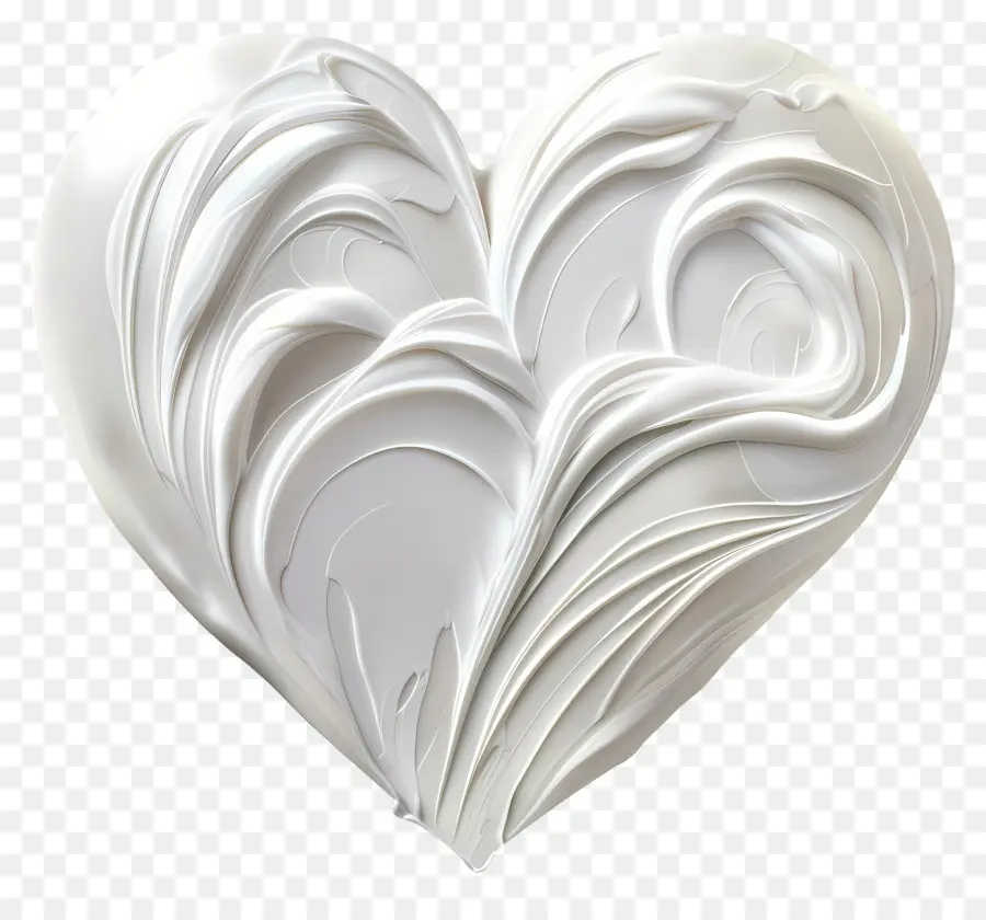 Coeur Blanc，Heartshaped PNG