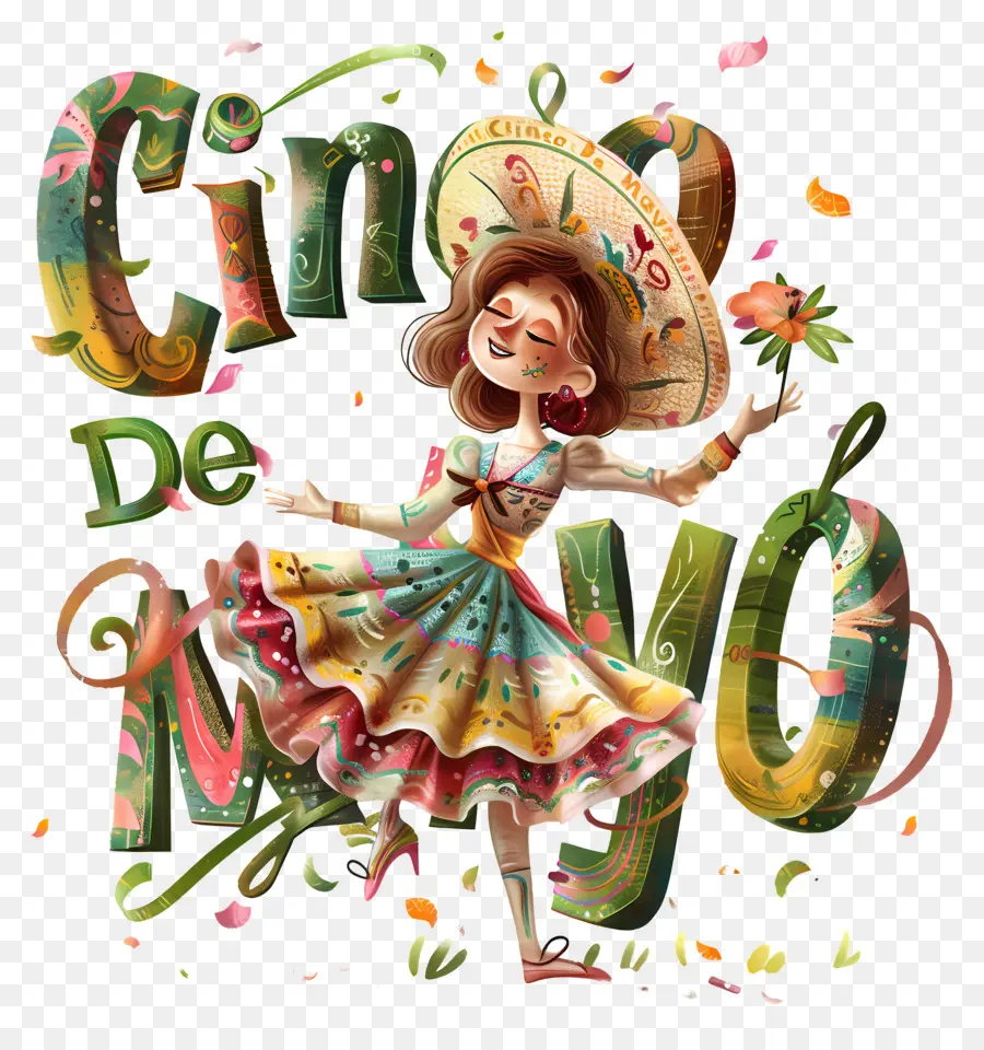 Cinco De Mayo，Femme Mexicaine PNG